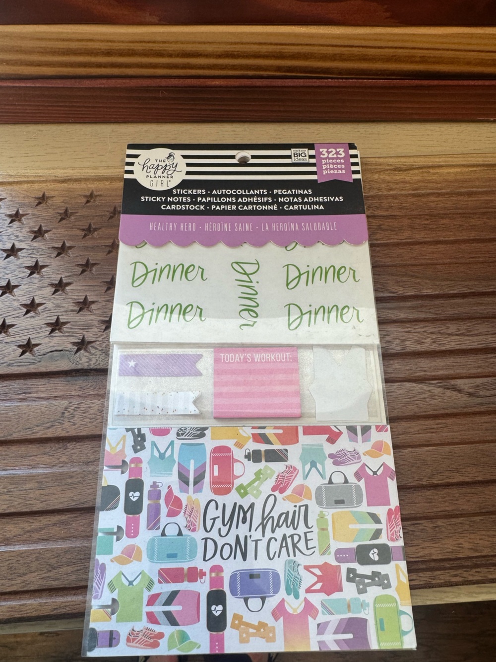 Happy Planner Sticky Notes & Planner Stickers - Healthy Hero Habits Gym Girl